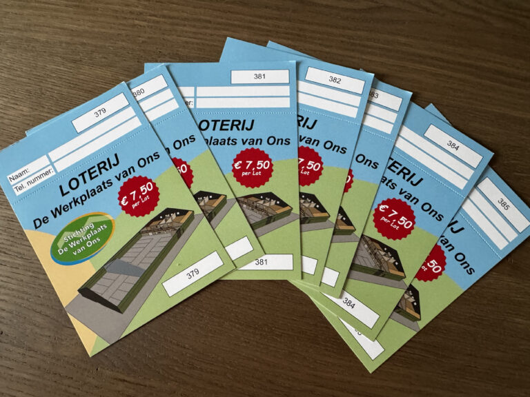 Koop je lot en steun de komst van De Werkplaats van Ons